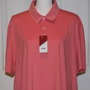 Men's IZOD SS Polo Shirt Peach/Pink/Rose